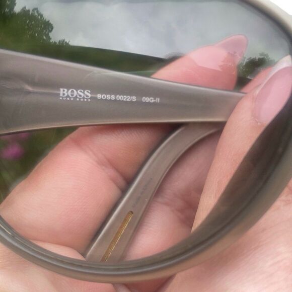 Hugo Boss Unisex 51mm Taupe  Oversized Wrap Sunglasses BOSS 0022/S 09G-11 main image 9